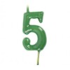 Vela Número 5 Verde